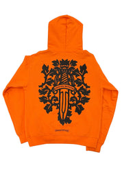 Chrome Hearts Vine Dagger Hoodie Orange/Black - Lightly Pre-Owned Size M