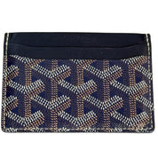 Goyard Saint Sulpice Card Holder Navy Blue - Lightly Pre-Owned OS