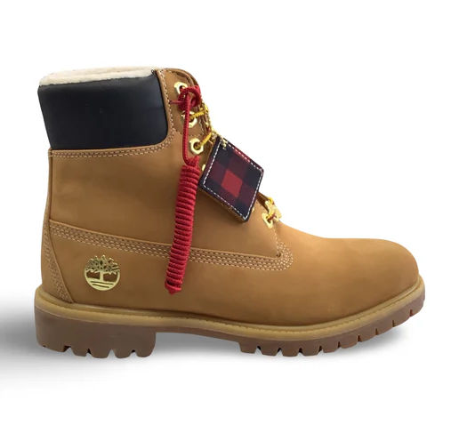 Timberland 6 Inch Premium Warm Fur Lined Wheat Gold