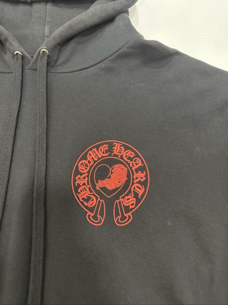 Chrome Hearts Deadly Doll Online Exclusive Hoodie Black/Red - Lightly Pre-Owned Size XL