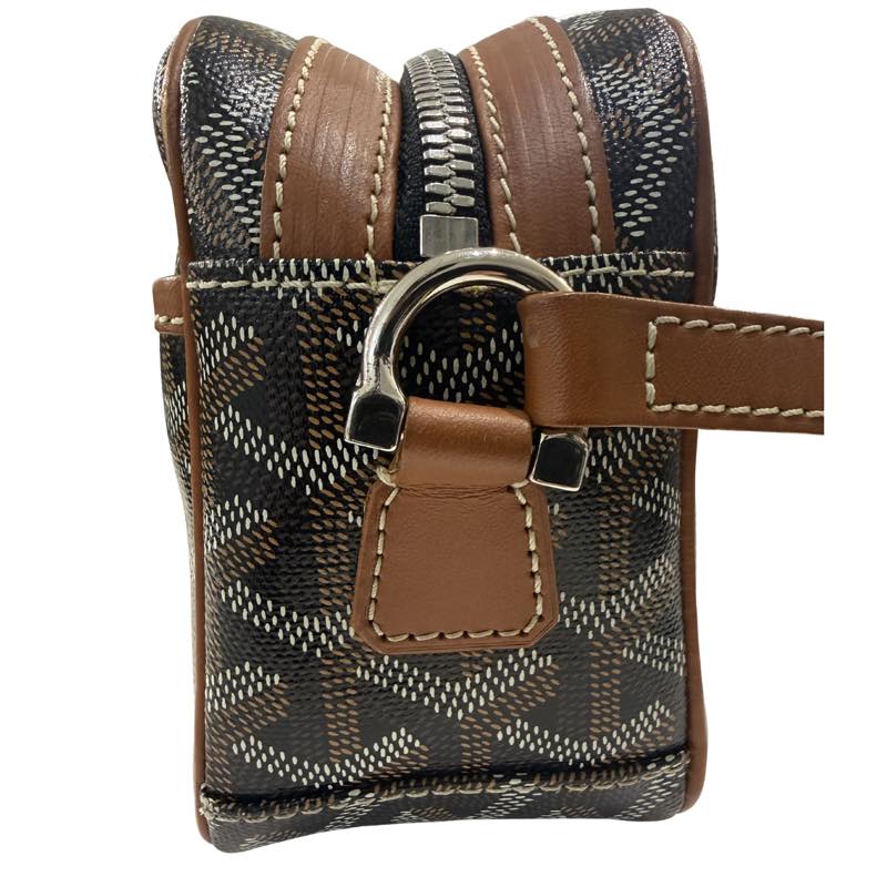Goyard Cap Vert Crossbody Goyardine Brown - Lightly Used
