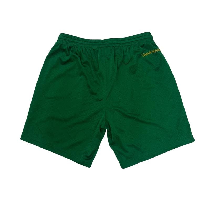 Chrome Hearts Sports Mesh Varsity Shorts Green - Pre-Owned Size XXL