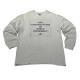 Supreme UNDERCOVER/Public Enemy Counterattack L/S Tee White - Pre-Owned Size L