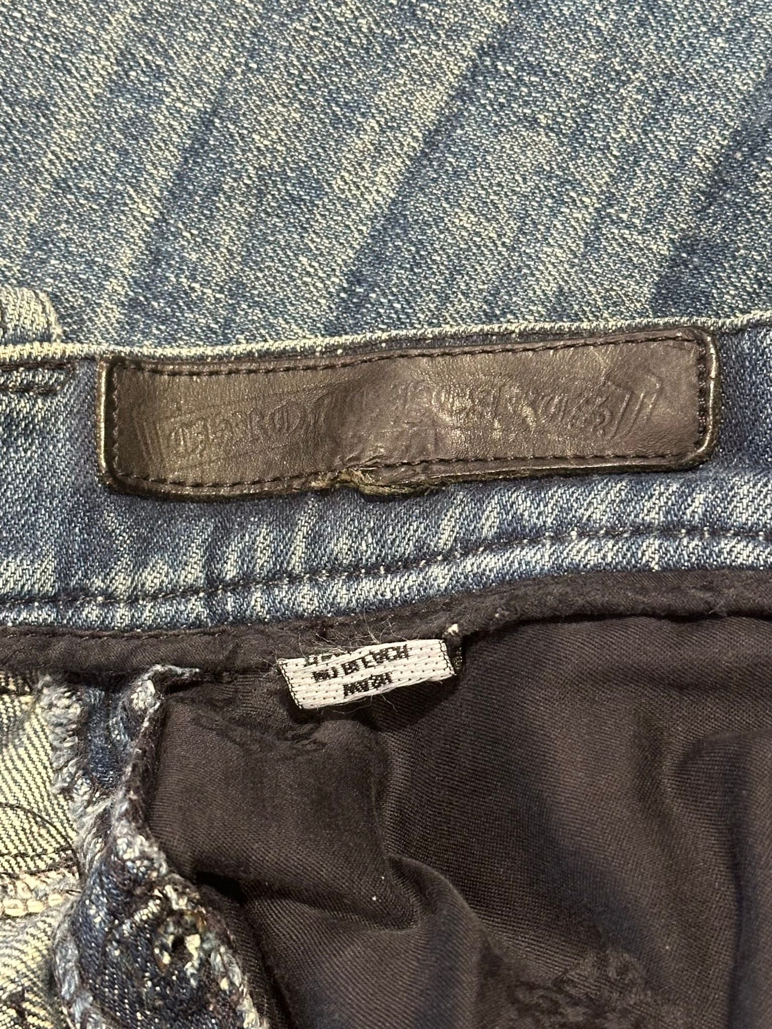 Chrome Hearts Fleur Knee Denim Jeans (Project Size 31) - Pre-Owned