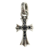 Chrome Hearts Black Diamond Baby Fat Pendant