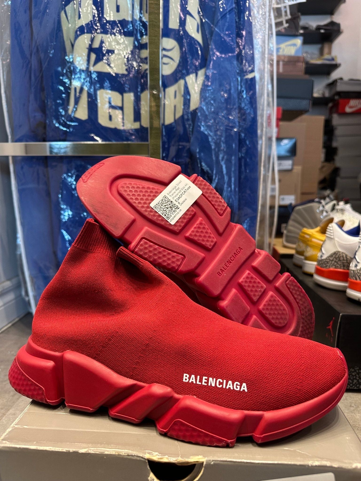 Balenciaga Speed Trainer Red - Pre-Owned Size 44