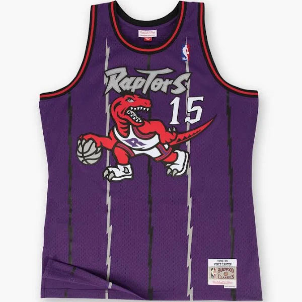 Mens Mitchell & Ness NBA Authentic Jersey Vince Carter Purple Jersey