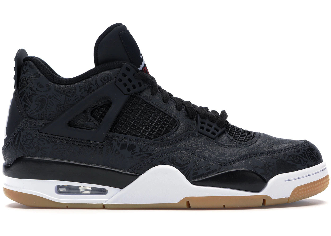 Jordan 4 Retro Laser Black Gum - Pre-Owned Size 11.5 (No original box)