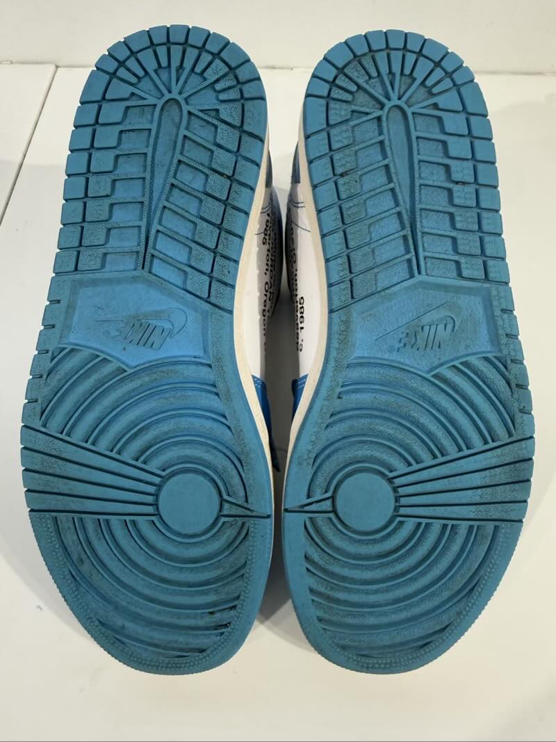 Jordan 1 Retro High Off-White University Blue - Pre-Owned Size 10.5 (No original box)