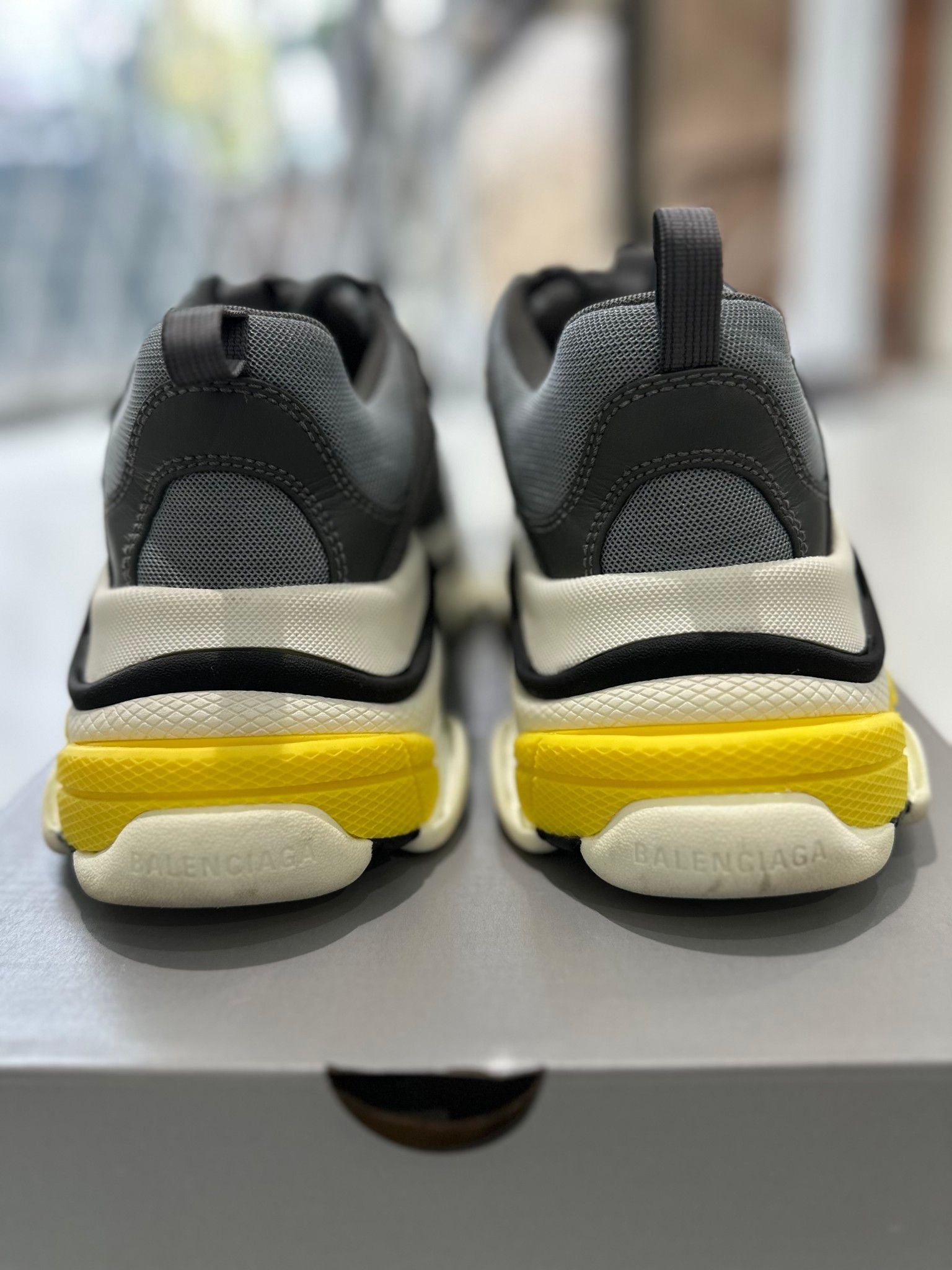 Balenciaga Triple S Grey Yellow Black - Pre-Owned Size 41