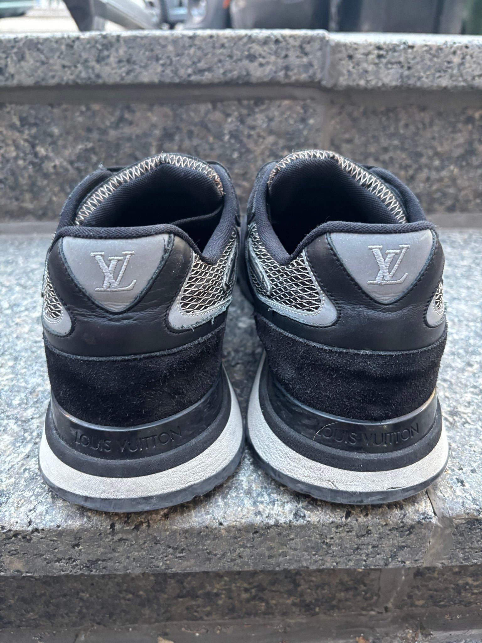 Louis Vuitton LV Runaway Sneaker Black Mesh - Pre-Owned Size LV11/US12 (No original box)