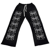 Awoken Dreams V7 Choppers Flared Sweatpants Black