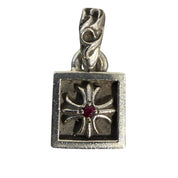 Chrome Hearts CH Plus Ruby Framed Pendant - Lightly Used