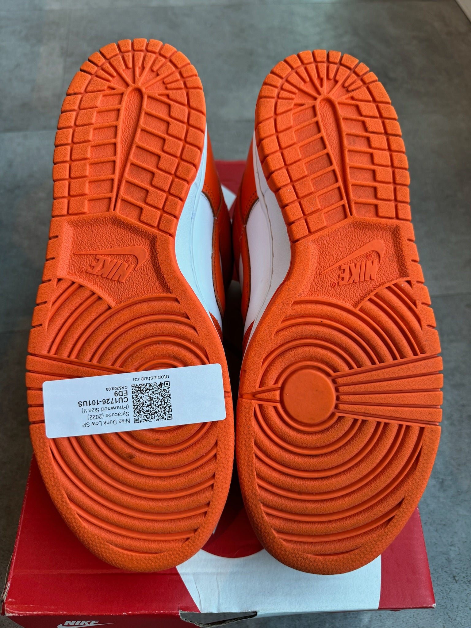 Nike Dunk Low SP Syracuse (2022) - Pre-Owned Size 9