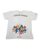 Chrome Hearts Multi Color Cross Cemetery T-Shirt White - Lightly Used Size L
