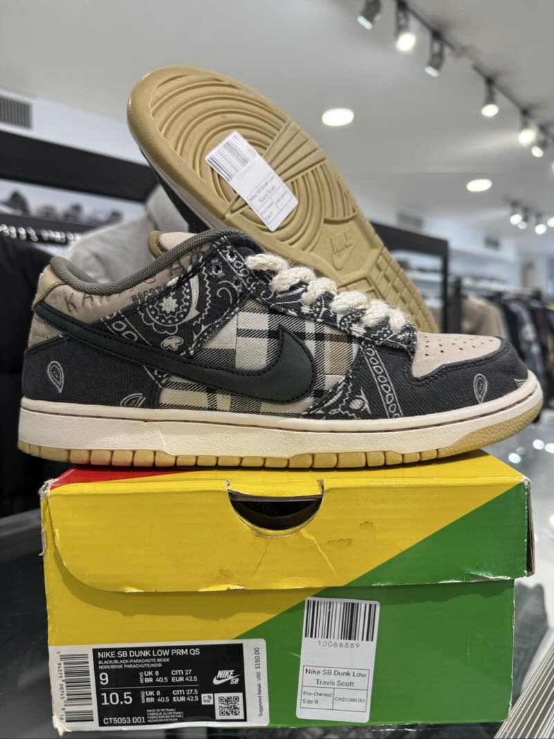 Nike SB Dunk Low Travis Scott - Pre-Owned Size 9