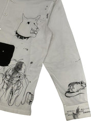 Enfants Riches Deprimes Sketched L/S Shirt White - Pre-Owned Size L