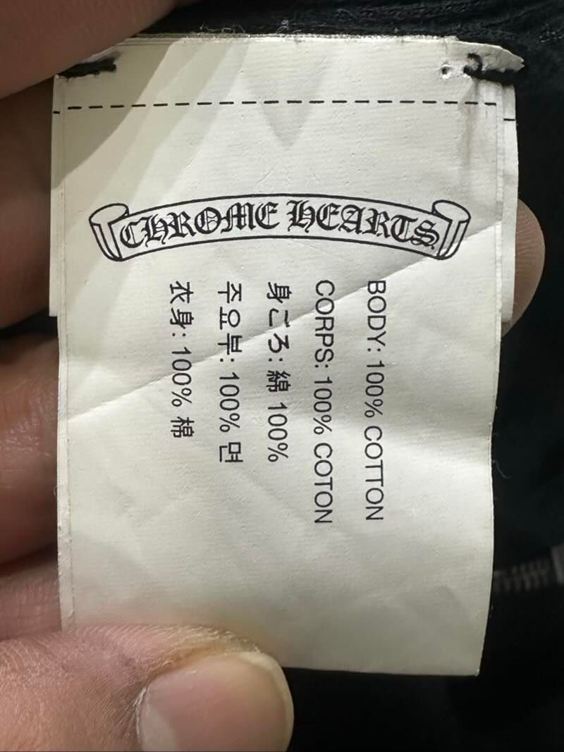 Chrome Hearts Foti Model Kit Parts Thermal Zip-Up Hoodie Black - Lightly Pre-Owned Size L