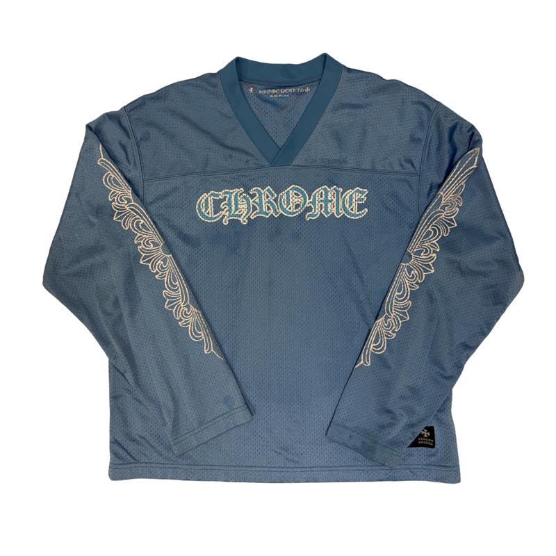 Chrome Hearts Sports Mesh L/S Jersey Sky Blue - Lightly Used Size M