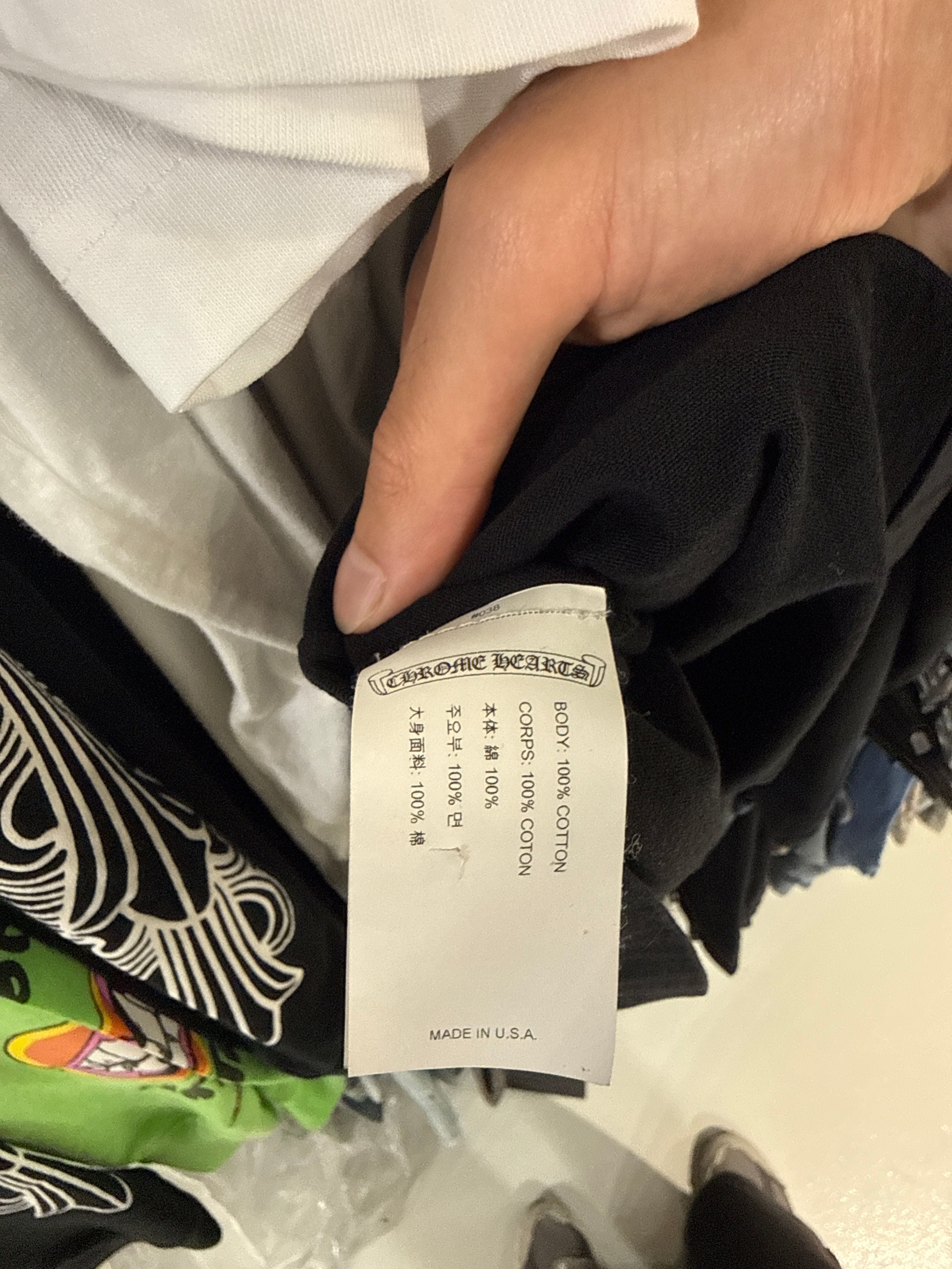 Chrome Hearts GRP Y NOT T-Shirt Black - Lightly Pre-Owned Size XXL