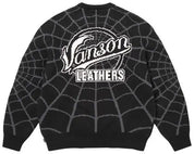 Supreme Vanson Leathers Spider-Man Sweater Black