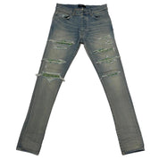Amiri Boucle Thrash Jean Antique Indigo