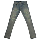 Amiri Boucle Thrash Jean Antique Indigo