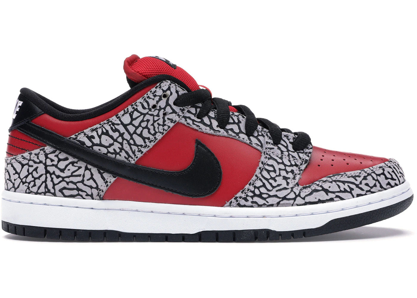 Nike SB Dunk Low Supreme Red Cement (2012) (Tried On)