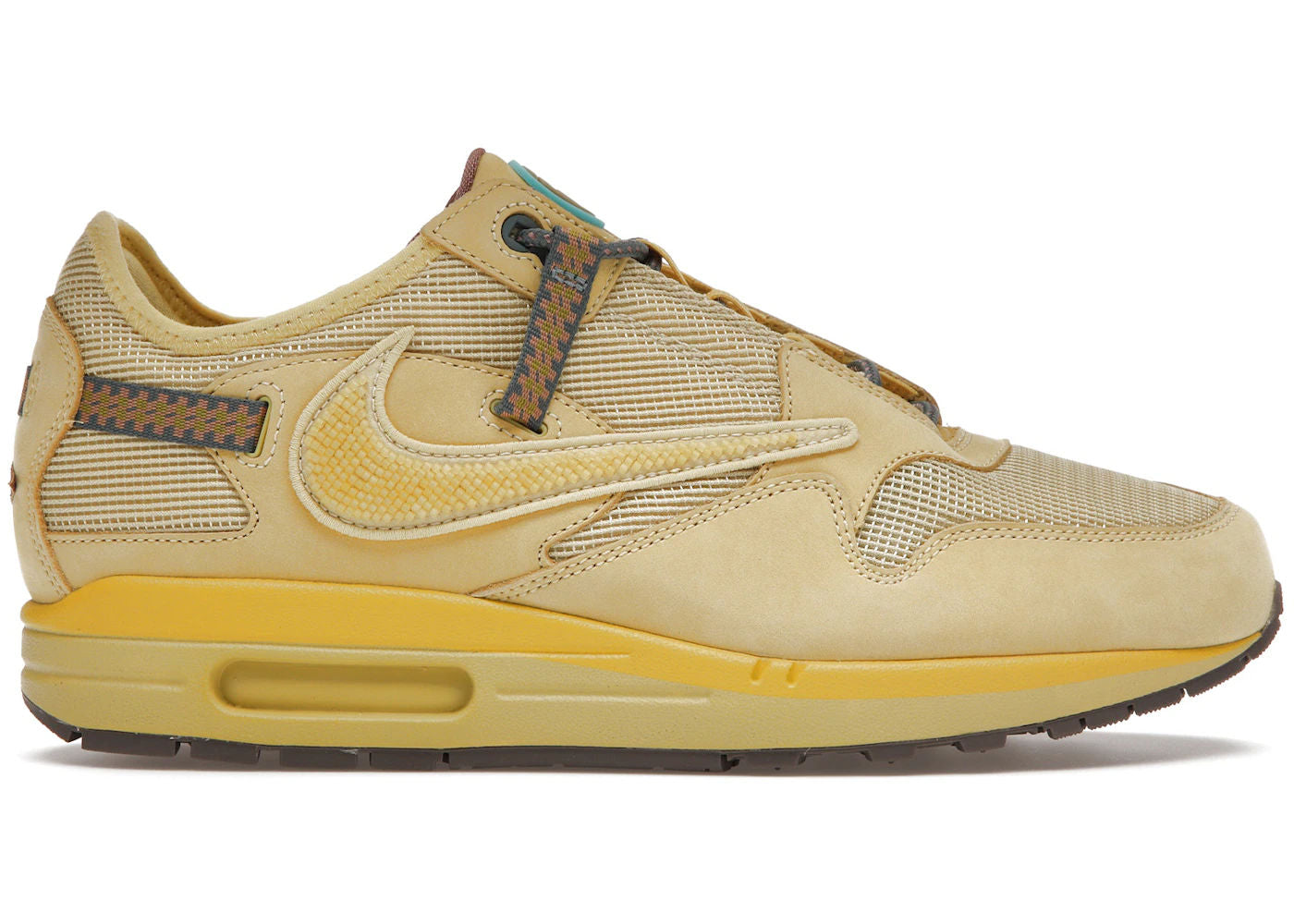 Nike Air Max 1 Travis Scott Cactus Jack Saturn Gold - Pre-Owned Size 9.5