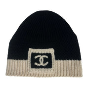 Chanel 26K CC Logo Cashmere & Wool Beanie