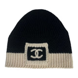 Chanel 26K CC Logo Cashmere & Wool Beanie