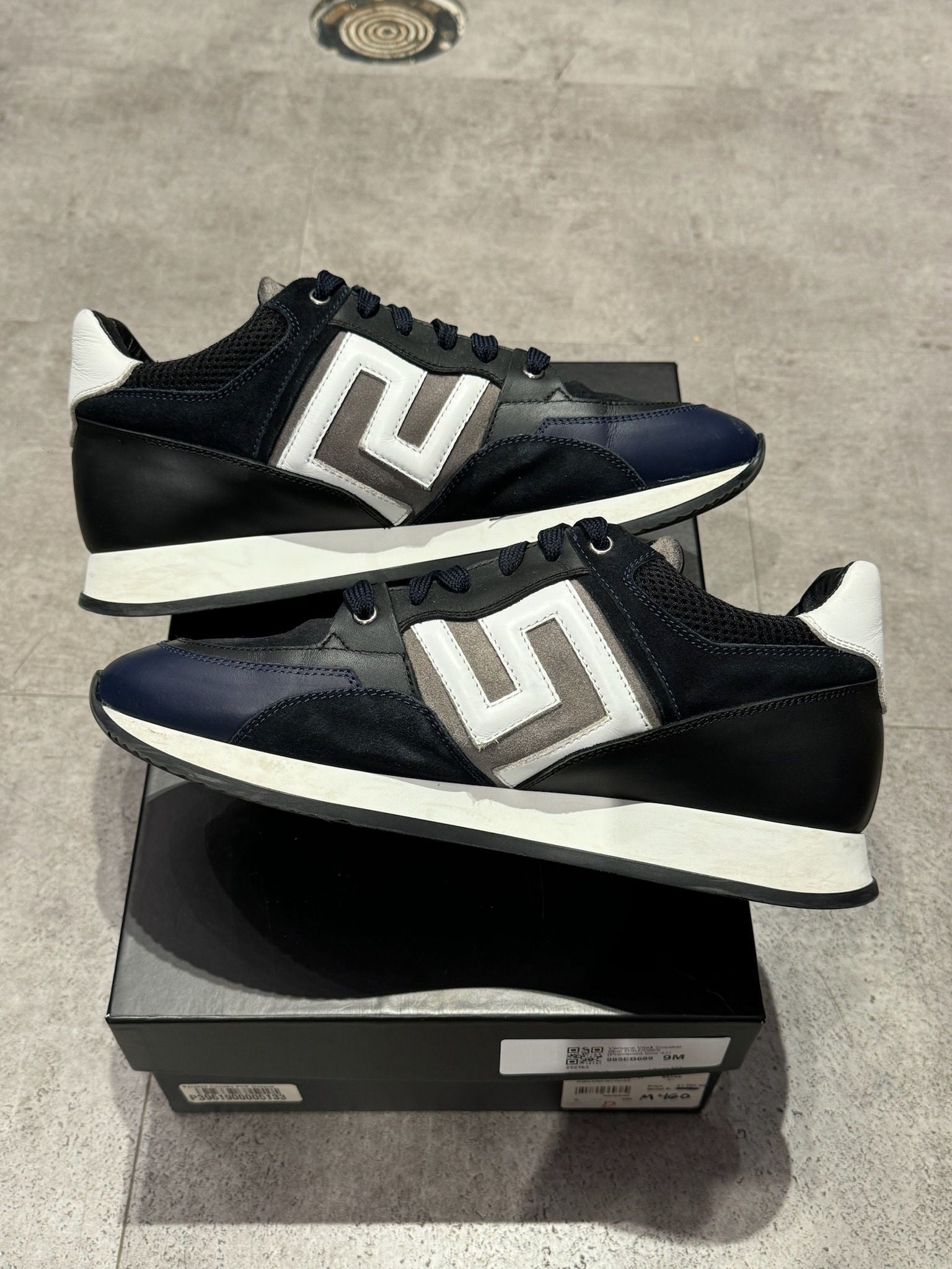 Versace Viteli Sneaker Blue DSU7086S - Pre-Owned Size 42