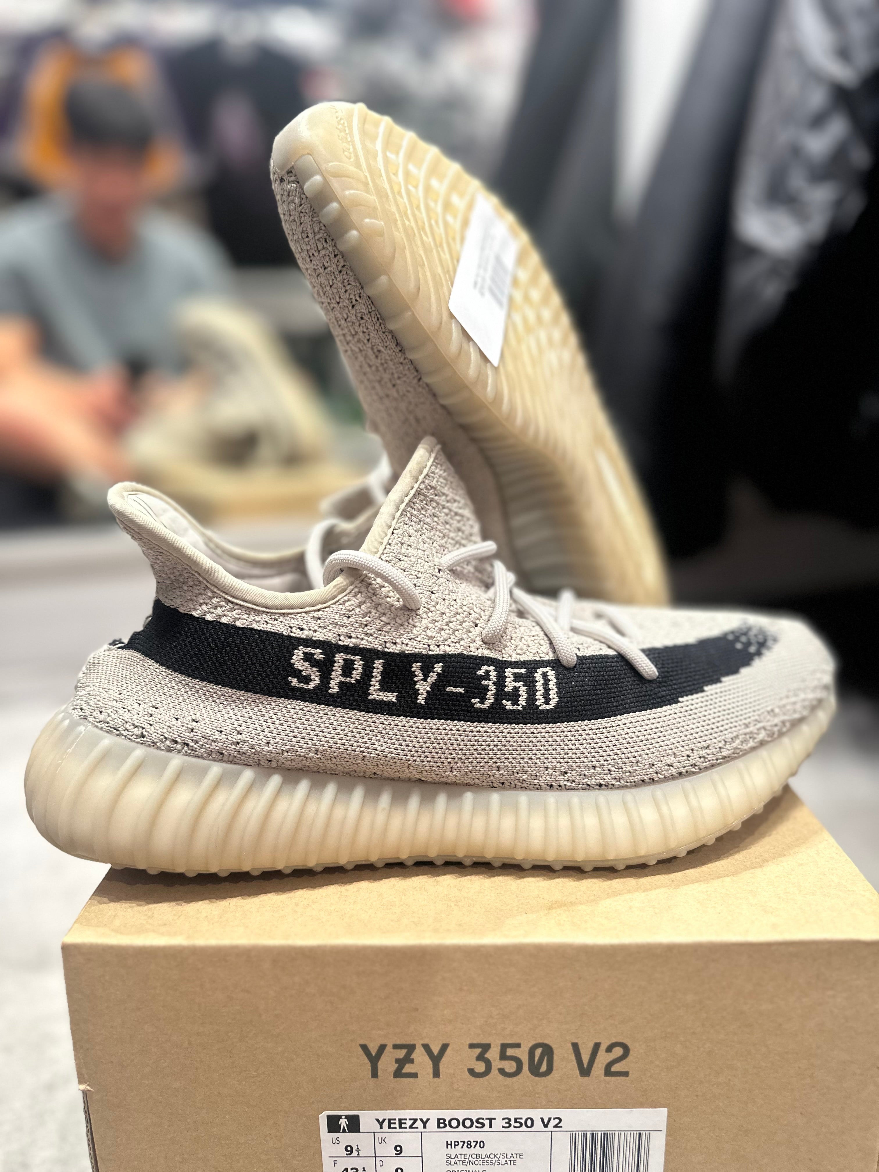 Adidas Yeezy Boost 350 V2 Slate (Preowned Size 9.5) - Pre-Owned