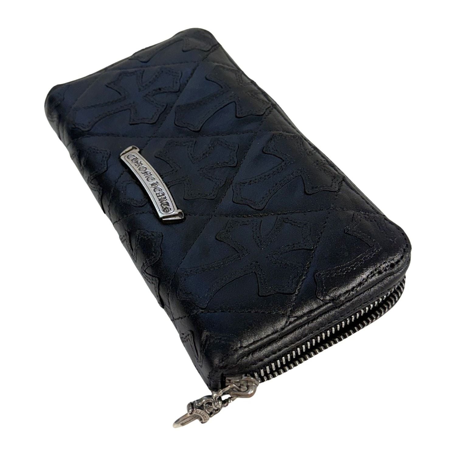 Chrome Hearts All Over Cemetery Scroll Full Zip Wallet - Lightly Used