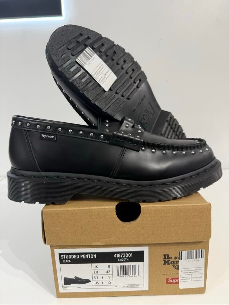 Dr. Martens Studded Penton Loafer Supreme Black - Lightly Pre-Owned Size 9