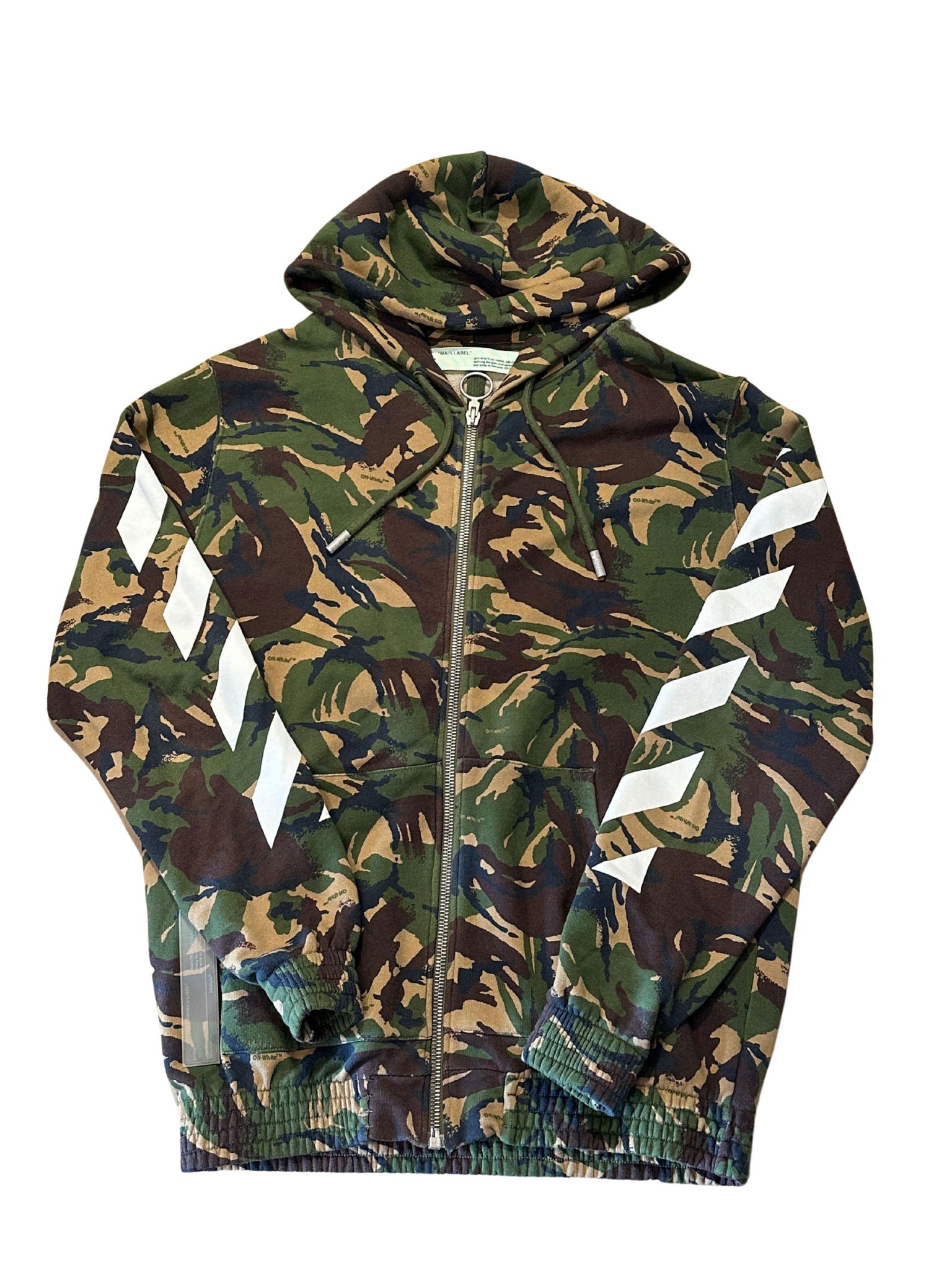 Off-White Camo Arrows Logo Hoodie (Preowned size L) - Pre-Owned
