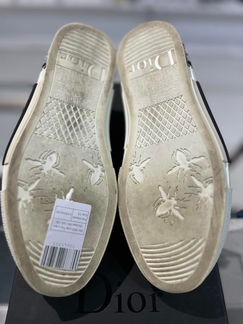 Dior B23 Low Top Logo Oblique - Pre-Owned Size 40 / US 7.5M