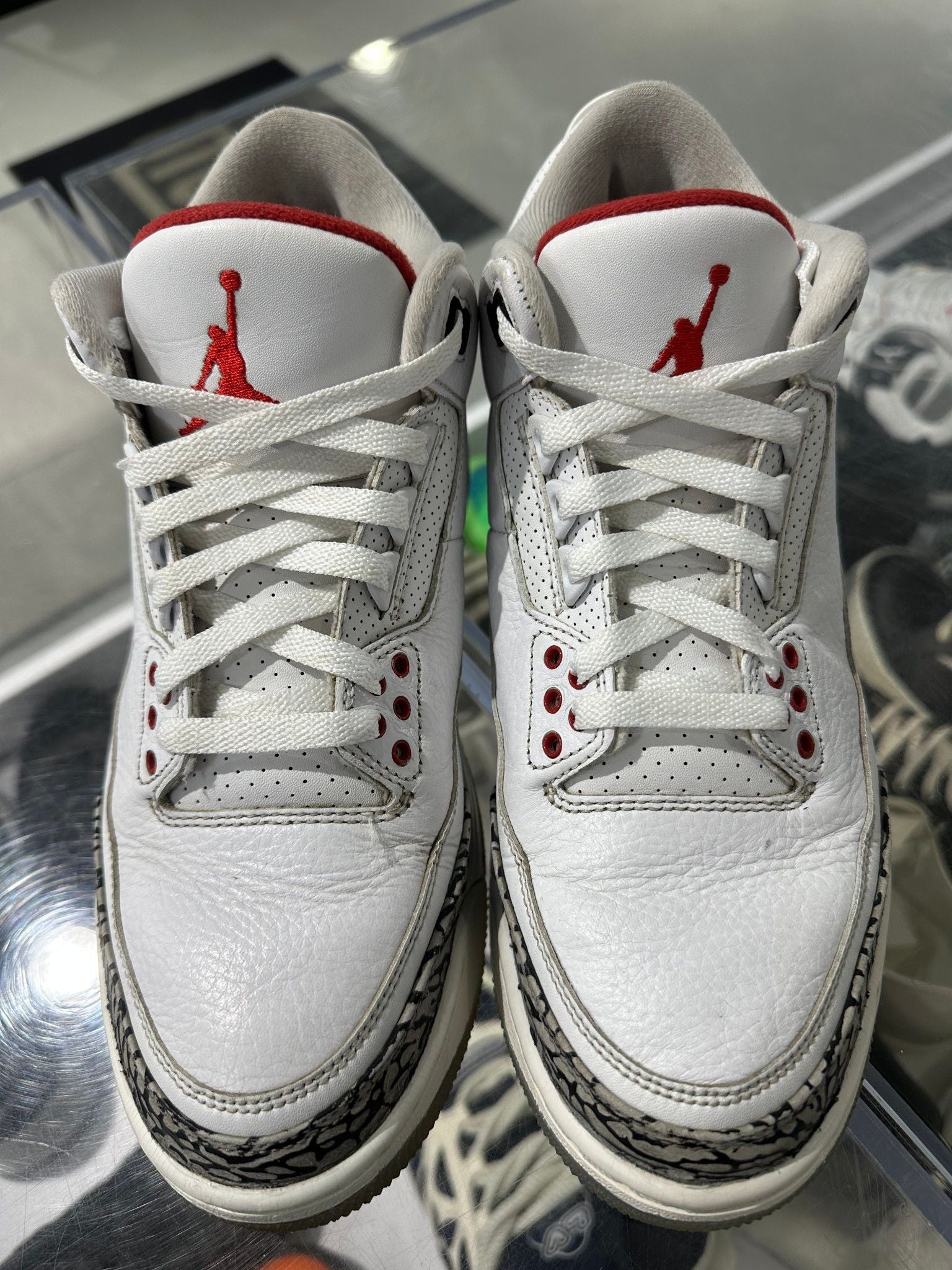 Jordan 3 Retro Free Throw Line White Cement - Pre-Owned Size 8.5 (No original box)