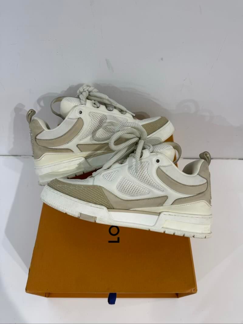 Louis Vuitton LV Skate Sneaker Beige White - Pre-Owned Size 9