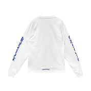 Chrome Hearts Neck Logo L/S T-Shirt White Blue