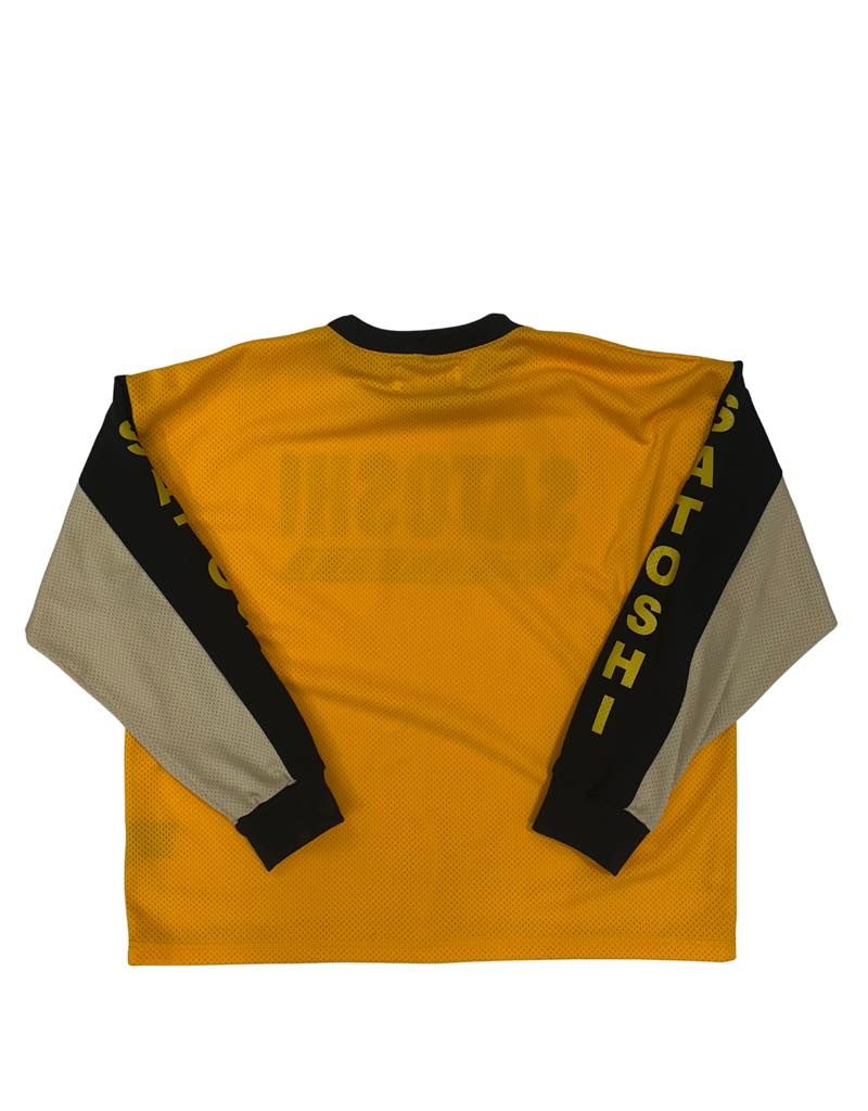 Satoshi Nakamoto Racer Longsleeve Jersey Yellow - Lightly Used Size XL