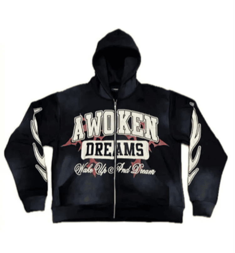 Awoken Dreams V1 Zip-Up Hoodie Black
