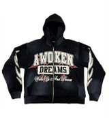 Awoken Dreams V1 Zip-Up Hoodie Black