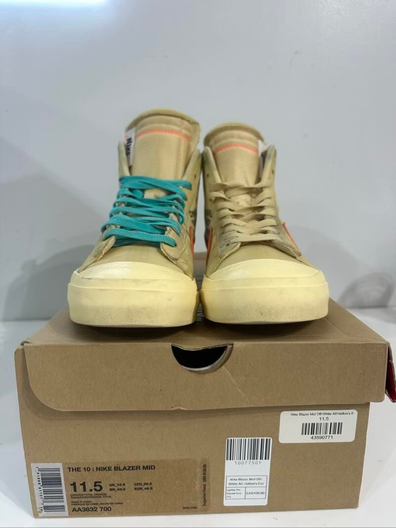 Nike Blazer Mid Off-White All Hallow's Eve - Lightly Pre-Owned Size 11.5