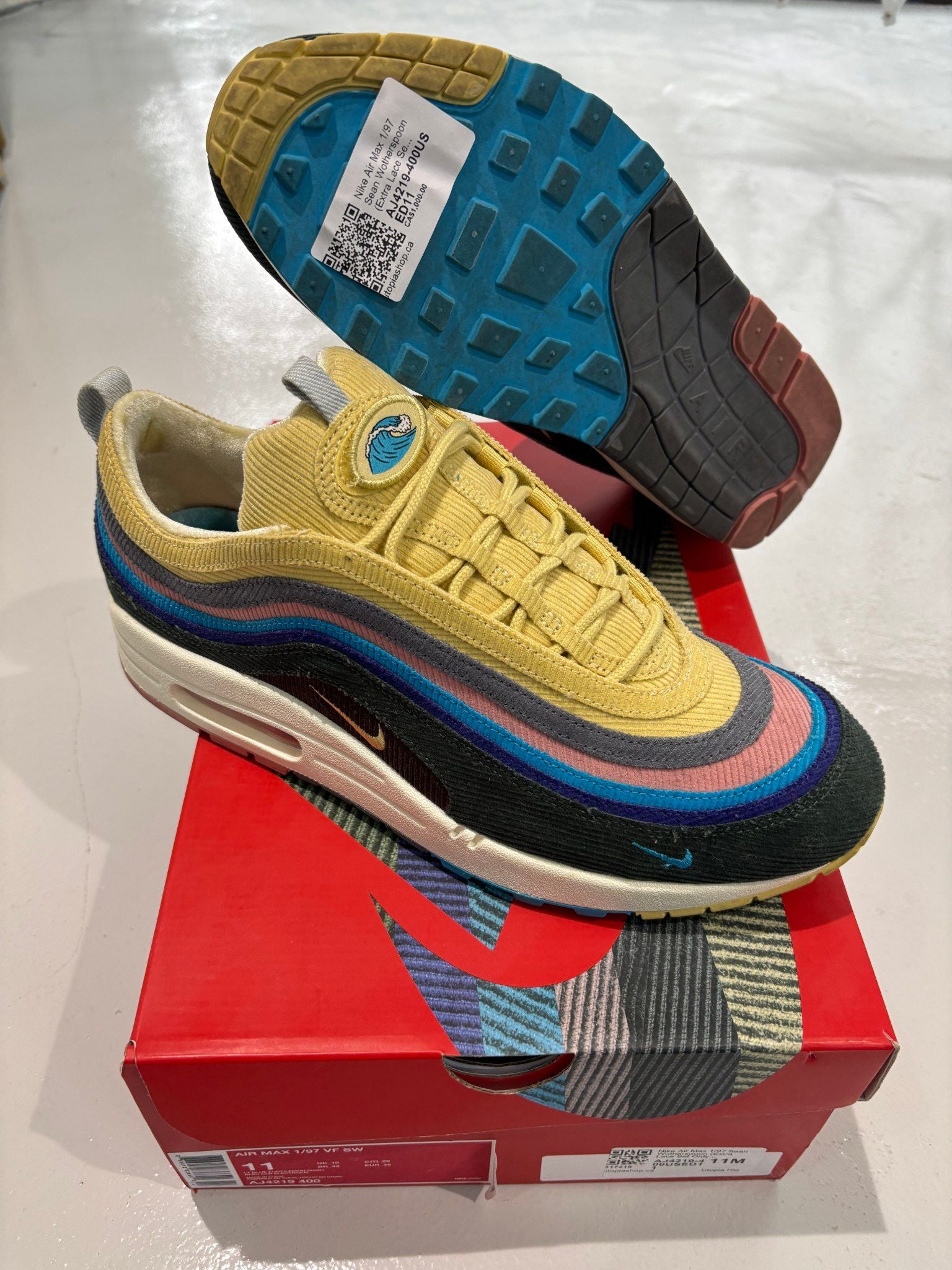 Nike Air Max 1/97 Sean Wotherspoon (Extra Lace Set Only) - Pre-Owned Size 11