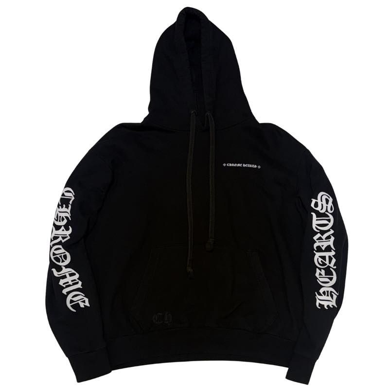 Chrome Hearts Cemetery Spine Pullover Hoodie Black - Pre-Owned Size L