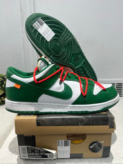 Nike Dunk Low Off-White Pine Green - Pre-Owned Size 13 (Replacement Box)
