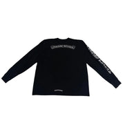 Chrome Hearts Scroll Logo L/S Pocket T-shirt Black - Pre-Owned Size XXL