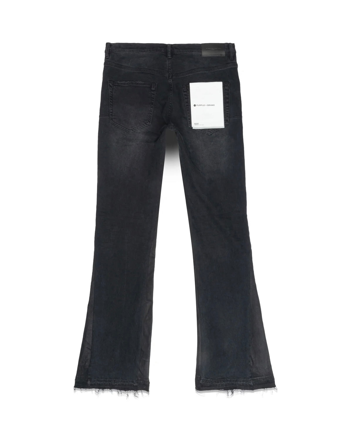 Purple Brand P004 Black Double Panels Flare Jeans