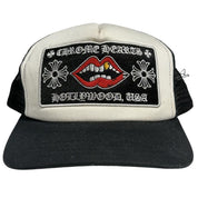 Chrome Hearts Chomper Hollywood Trucker Hat Black/White - Lightly Pre-Owned